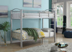 Cayelynn Silver Metal Tube Twin/Twin Bunk Bed