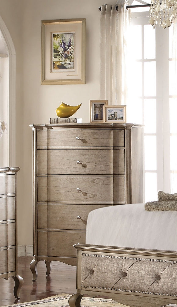 Chelmsford Antique Taupe Wood Chest