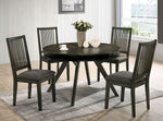Cherie 2 Gray Fabric/Wood Side Chairs