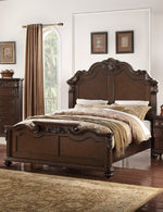 Chiarina Dark Brown Wood Cal King Bed