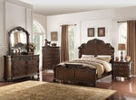 Chiarina Dark Brown Wood Cal King Bed