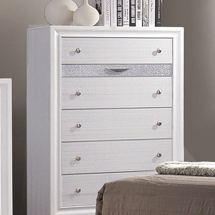 Chrissy White Solid Wood Chest