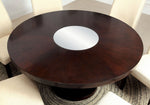 Cimma Contemporary Espresso Round Dining Table