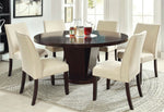 Cimma Contemporary Espresso Round Dining Table