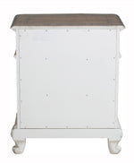 Cinderella Antique White/Grey Wood Nightstand