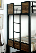 Clapton Black Metal Twin/Twin Bunk Bed