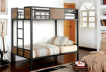 Clapton Black Metal Twin/Twin Bunk Bed