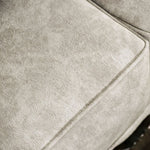 Clarice Beige/Silver Chenille Loveseat