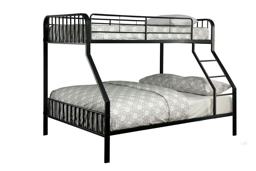 Clement Black Metal Twin/Full Bunk Bed