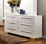 Clementine Contemporary White Dresser