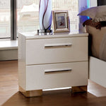 Clementine Contemporary White Nightstand