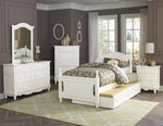 Clementine White Wood Full Bed