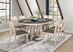 Clover 2 Gray/Weathered White Wood Side Chairs