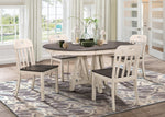 Clover Gray/Weathered White Extendable Dining Table