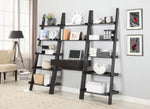 Colella Cappuccino Wood Wall-Leaning Ladder Desk