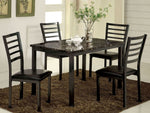 Colman 2 Black Side Chairs w/ Leatherette Seat