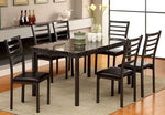 Colman 2 Black Side Chairs w/ Leatherette Seat