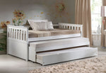 Cominia White Wood Twin Daybed with 2 Trundles