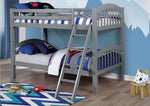 Coney Island Gray Wood Twin Bunk Bed