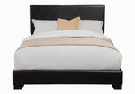 Conner Black Leatherette Queen Panel Bed