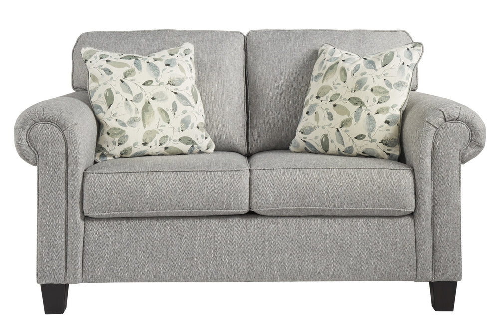 Alandari Gray Fabric Loveseat