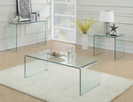 Highsmith Modern Clear Tempered Glass Coffee Table