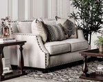 Cornelia Beige Chenille Loveseat