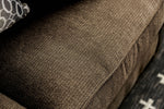 Cornelia Dark Brown Chenille Loveseat