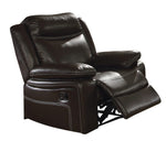 Corra Espresso PU Leather Manual Recliner