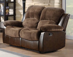 Cranley Chocolate Manual Double Recliner Loveseat