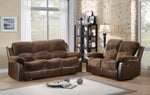 Cranley Chocolate Manual Double Recliner Loveseat