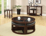 Crystal Cove II Coffee Table with 4 Stools