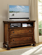 Cumberland Medium Brown Wood TV Chest