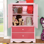 Dani Pink Solid Wood Armoire