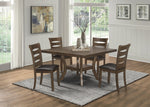 Darla 2 Dark Brown Vinyl/Brown Wood Side Chairs