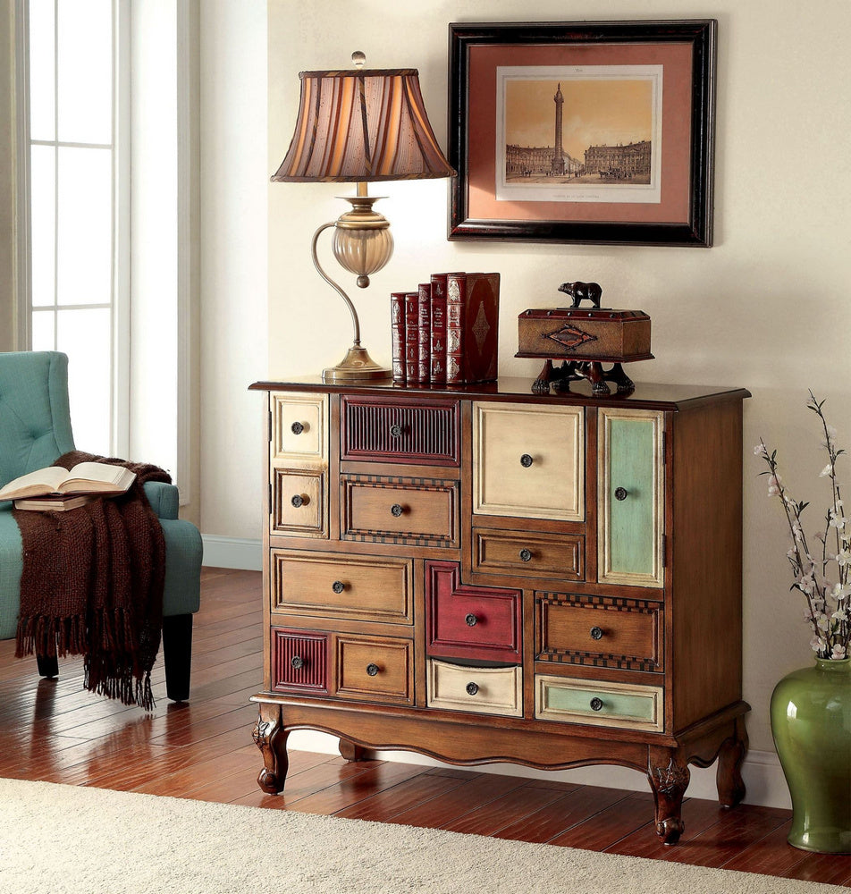 Desree Antique Walnut Wood Accent Chest