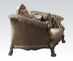 Dresden 4-Pc Bone Velvet/Gold Patina Sofa Set (Oversized)