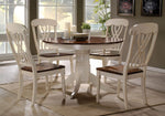 Dylan 2 Buttermilk & Oak Wood Side Chairs