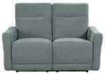 Edition Dove Grey Fabric Power Recliner Loveseat