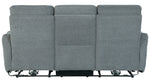 Edition Dove Grey Fabric Power Recliner Sofa