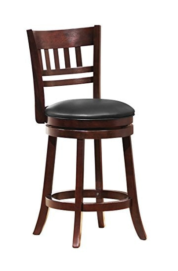 Edmond Espresso Counter Height Chair
