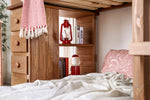 Eileen Mahogany Wood Twin/Twin Loft Bed