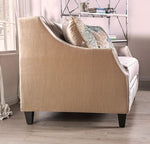 Elicia Champagne Chenille Loveseat