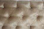 Elicia Champagne Chenille Loveseat