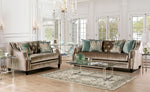 Elicia Champagne Chenille Loveseat