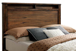 Elkton Oak Wood Cal King Bed with 2 Drawers
