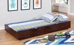 Ellington Dark Walnut Wood Twin/Full Bunk Bed