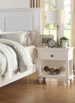 Evelyn 6-Pc White Wood Queen Bedroom Set