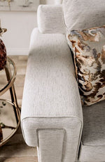 Emely Light Gray Chenille Loveseat