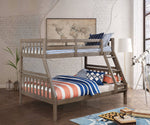 Emilie Warm Gray Wood Twin/Full Bunk Bed